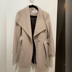Calvin Klein belted peacoat